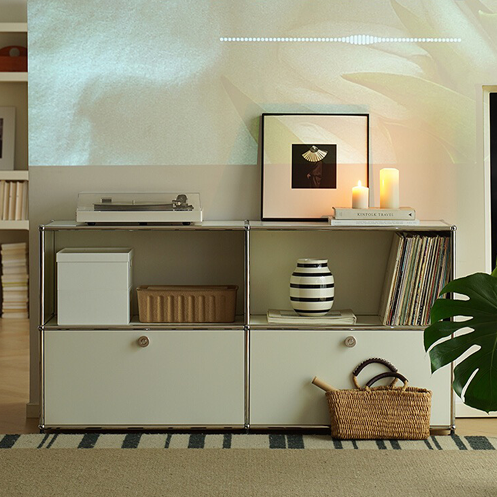 FOREST HILL Modern Minimalist Multipurpose Metal Storage Cabinet