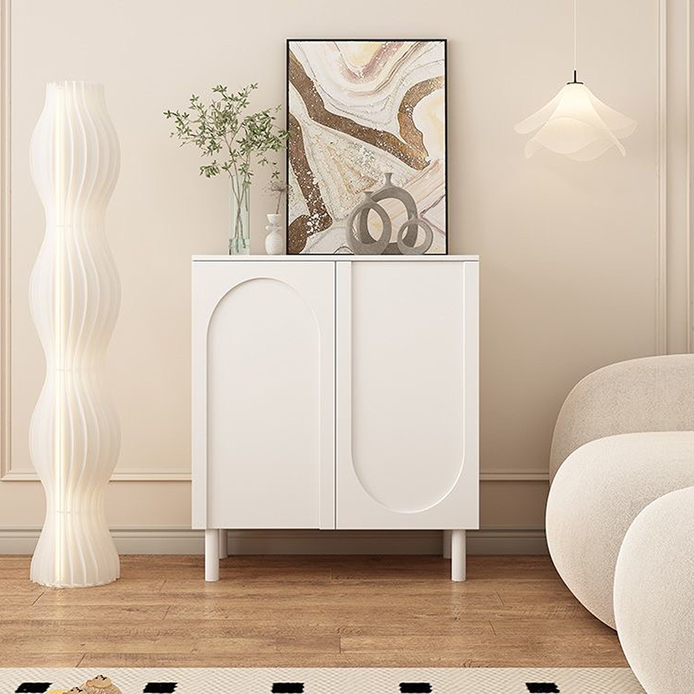 FOREST HILL Creative Cream Entrance Shoes Storage Cabinet