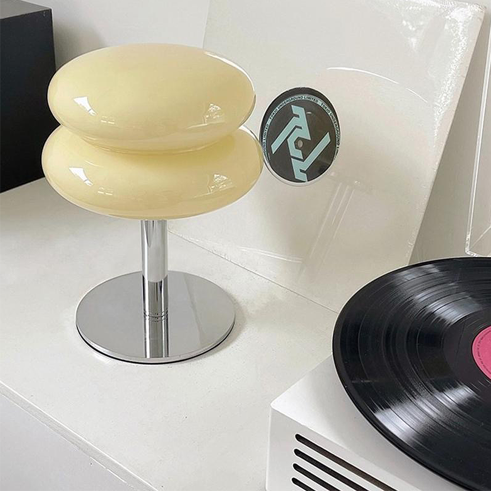FOREST HILL Bauhaus Lollipop Ripple Glass Table Lamp