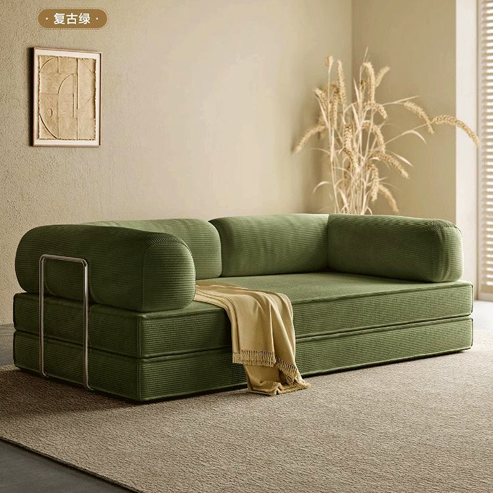 FOREST HILL 79“ Modern Beige Folding Sofa Bed