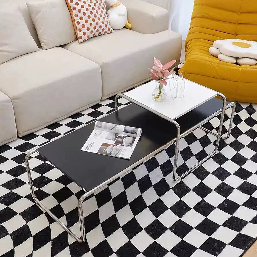 FOREST HILL Modern Rectangular Nesting Wood Coffee Table Set