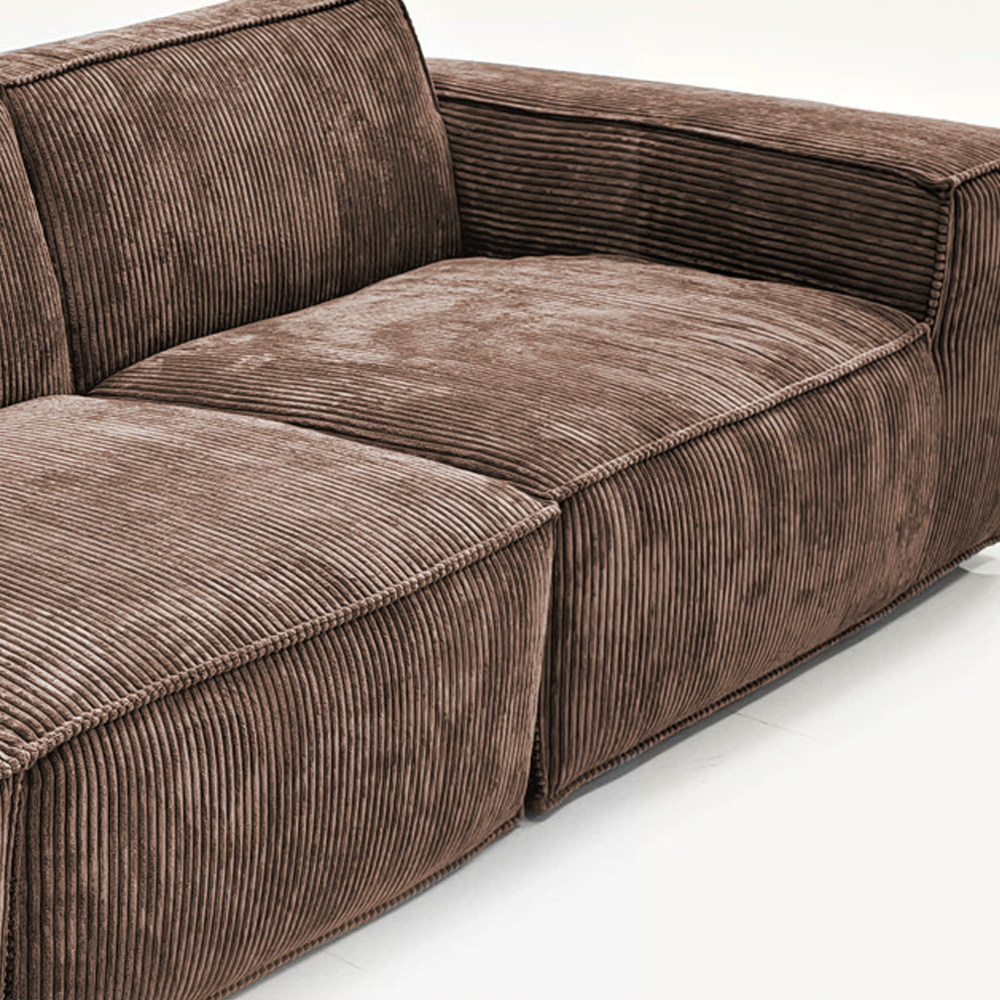 FOREST HILL HOME 79“ Chenille Corduroy Upholstered Two Seats Sofa