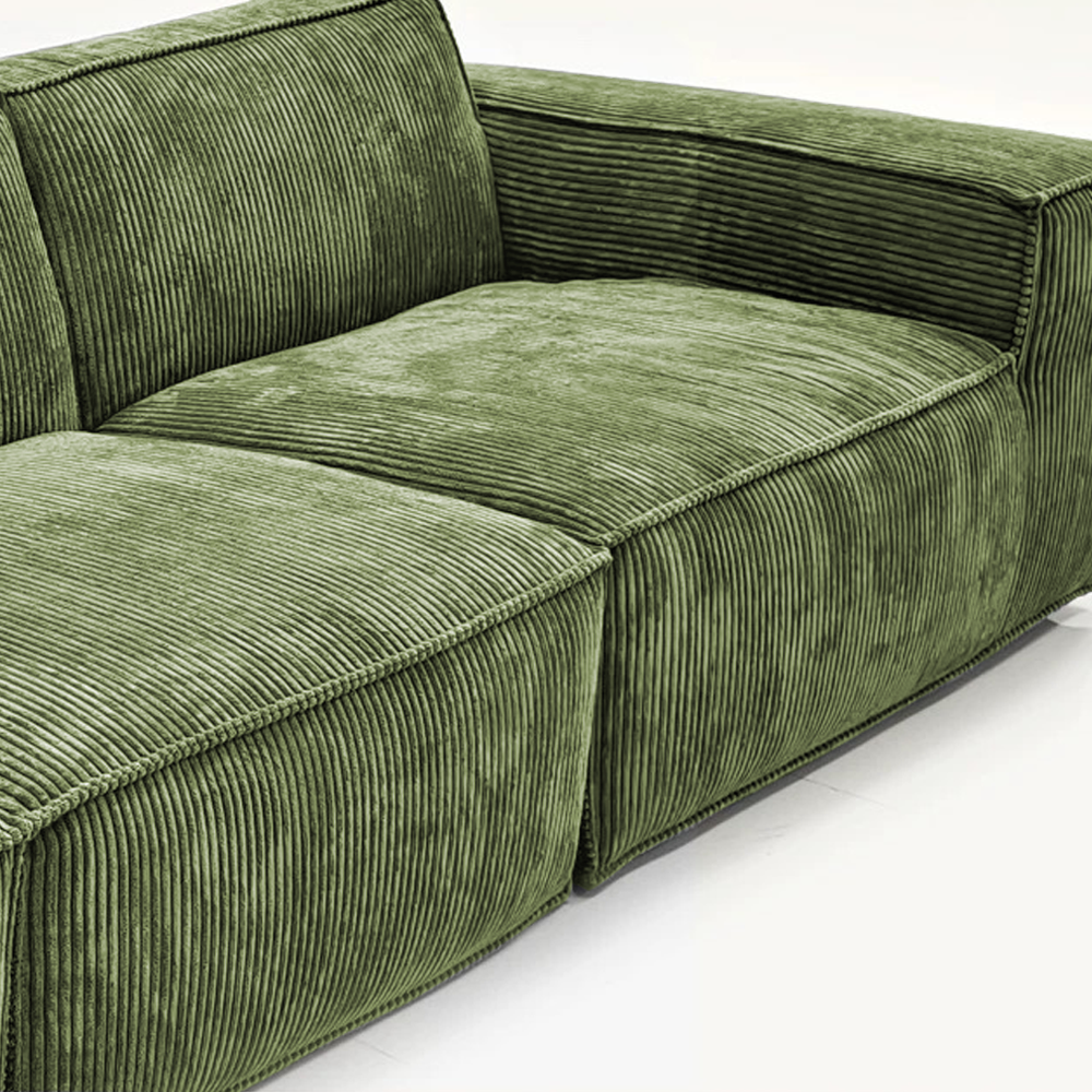 FOREST HILL HOME 79“ Chenille Corduroy Upholstered Two Seats Sofa