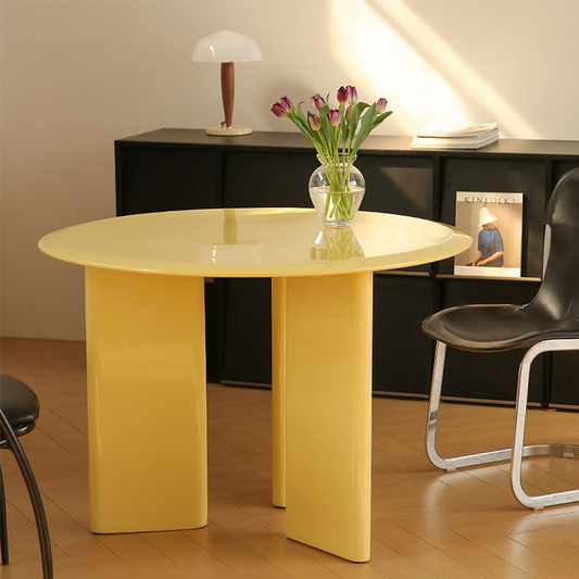 FOREST HILL Nordic round dining table cream dining table