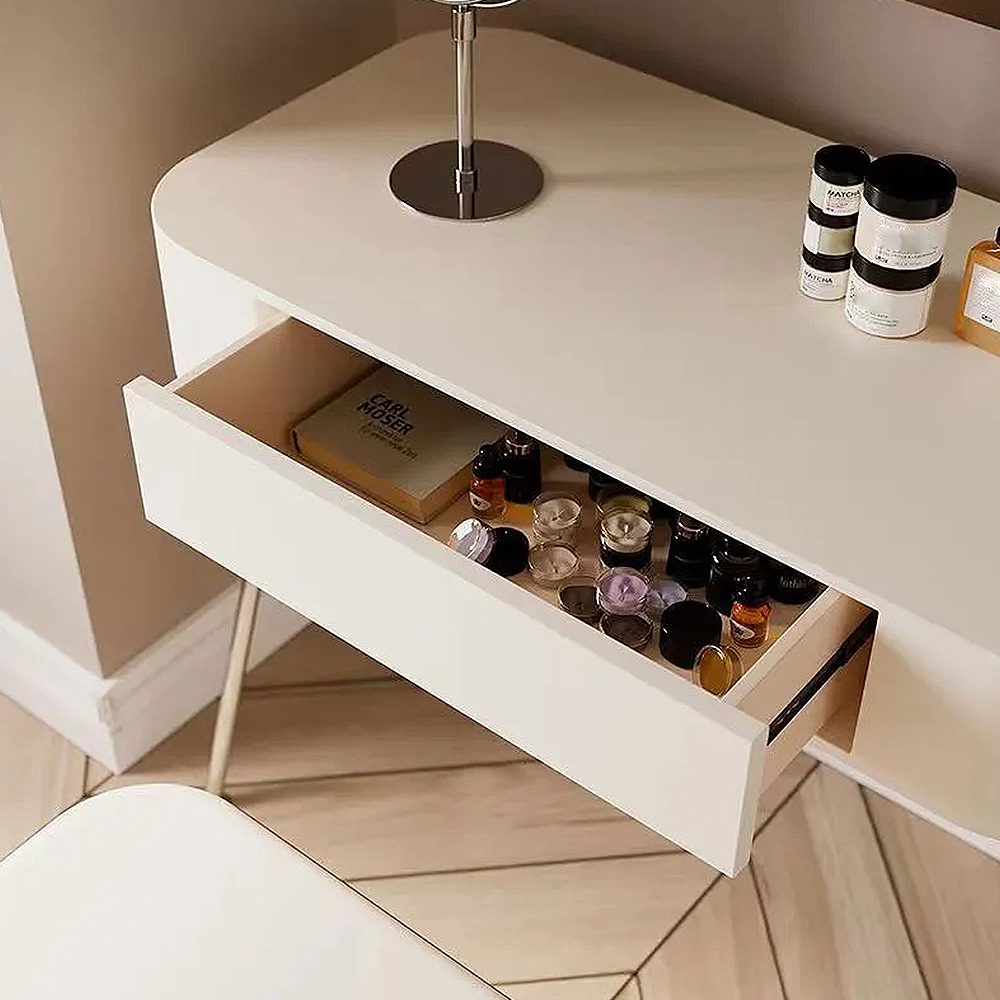 FOREST HILL Makeup Vanity Table Set With Cushioned Stool & Drawer