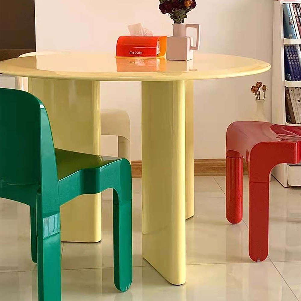 FOREST HILL Nordic round dining table cream dining table