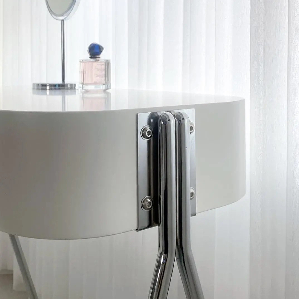 FOREST HILL Makeup Vanity Table Set With Cushioned Stool & Drawer