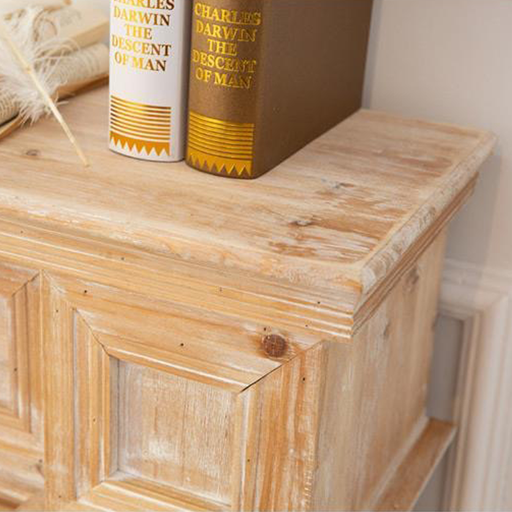 FOREST HILL 35“ Retro Solid Wood Fireplace