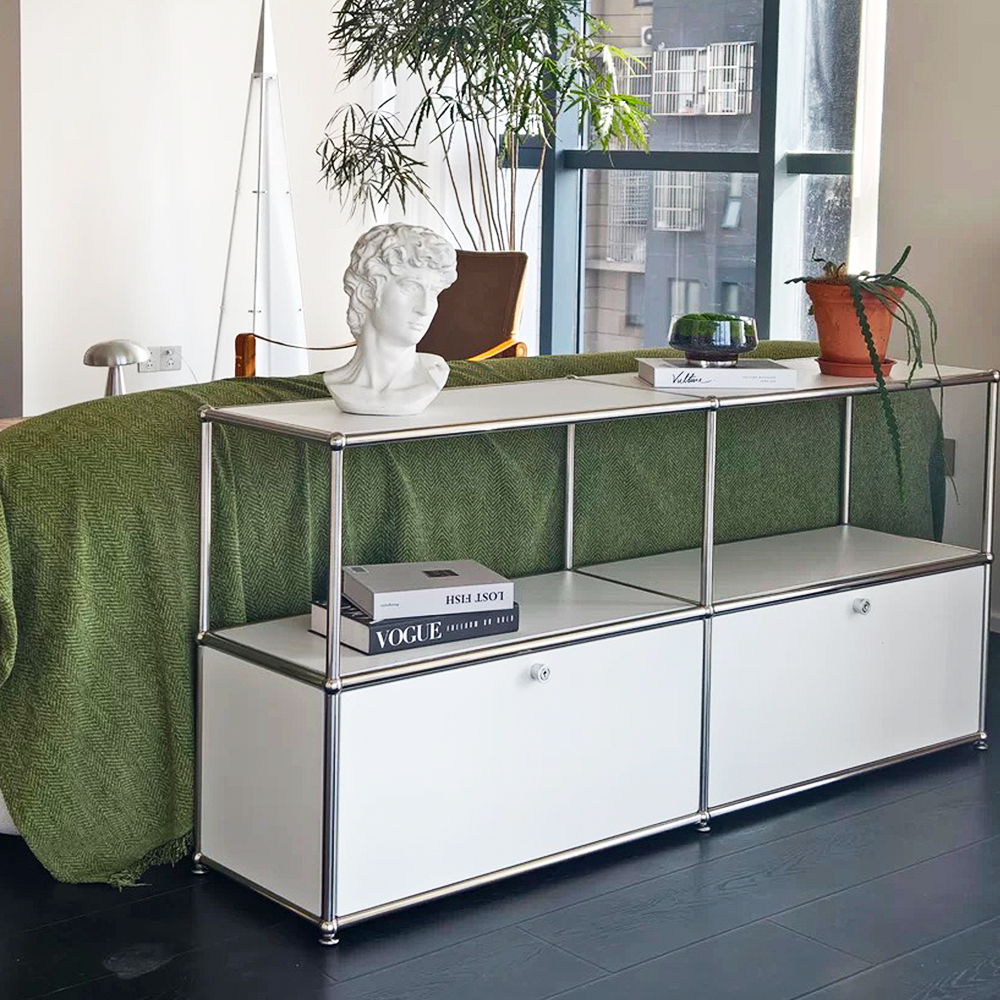 FOREST HILL Modern Minimalist Multipurpose Metal Storage Cabinet