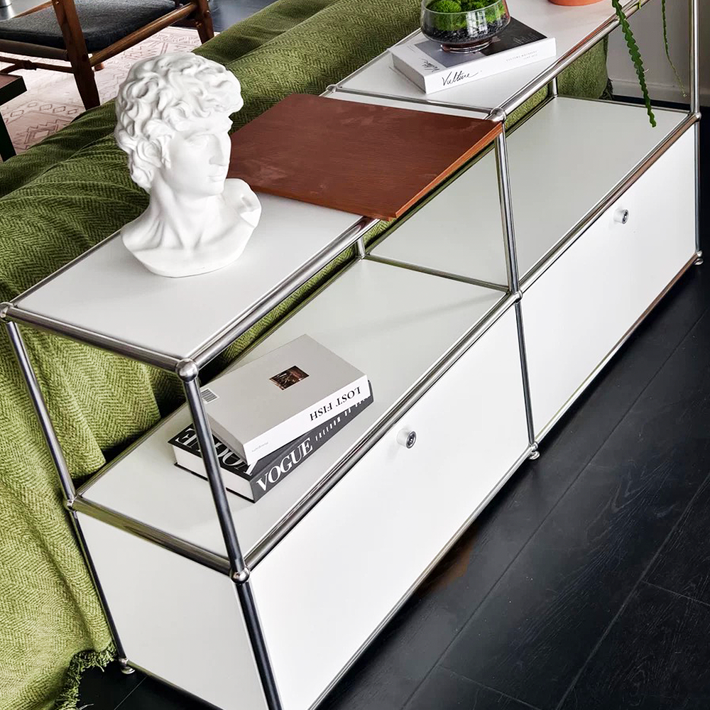 FOREST HILL Modern Minimalist Multipurpose Metal Storage Cabinet