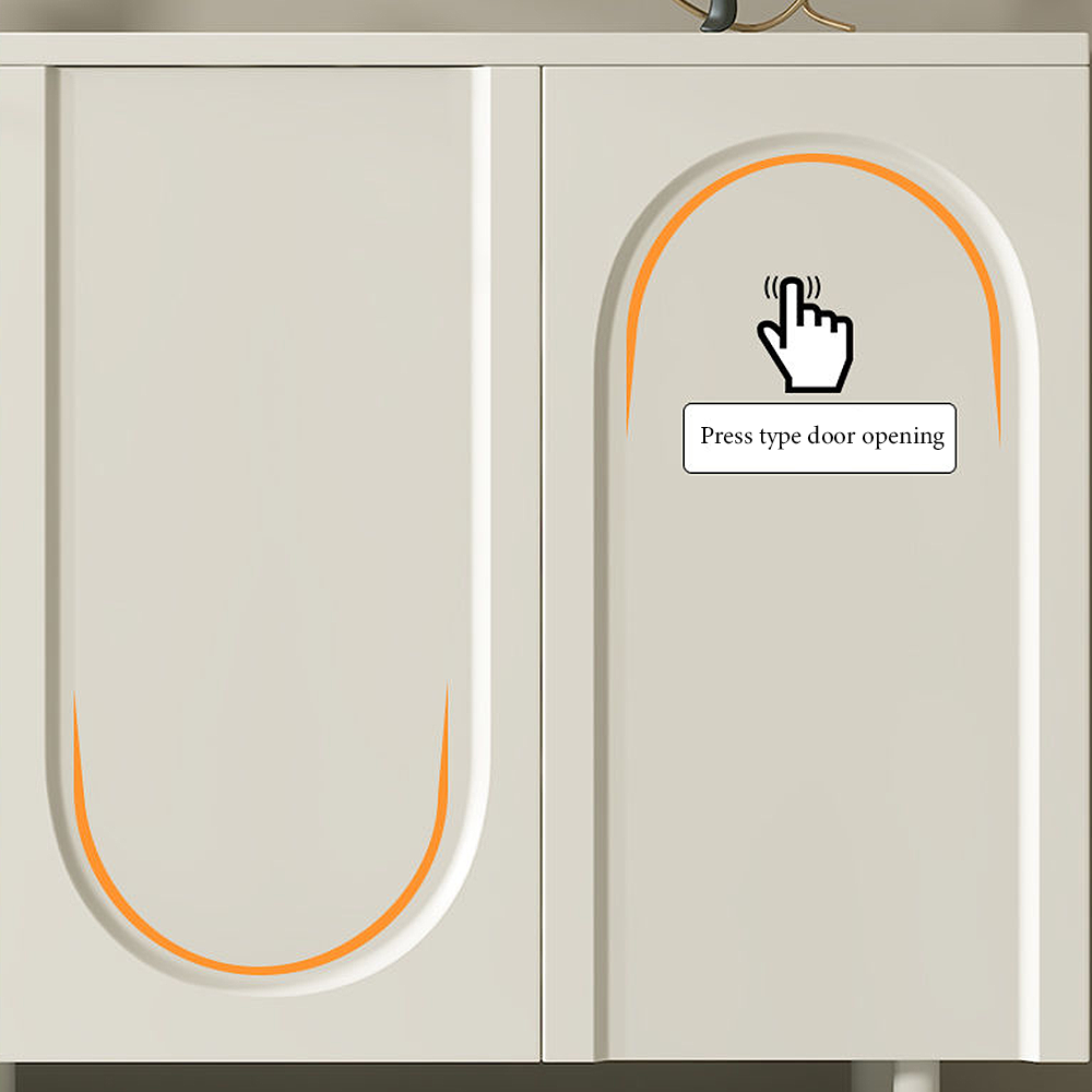 FOREST HILL Creative Cream Entrance Shoes Storage Cabinet