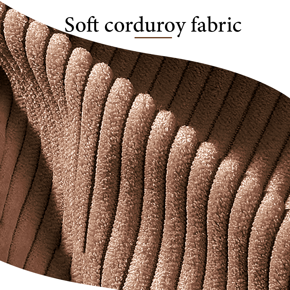 FOREST HILL HOME 79“ Chenille Corduroy Upholstered Two Seats Sofa