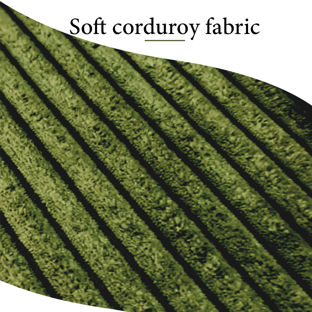 FOREST HILL HOME 79“ Chenille Corduroy Upholstered Two Seats Sofa