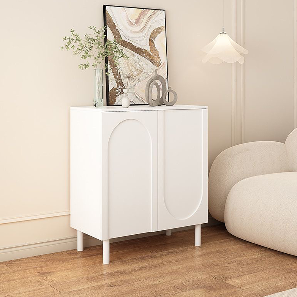 FOREST HILL Creative Cream Entrance Shoes Storage Cabinet
