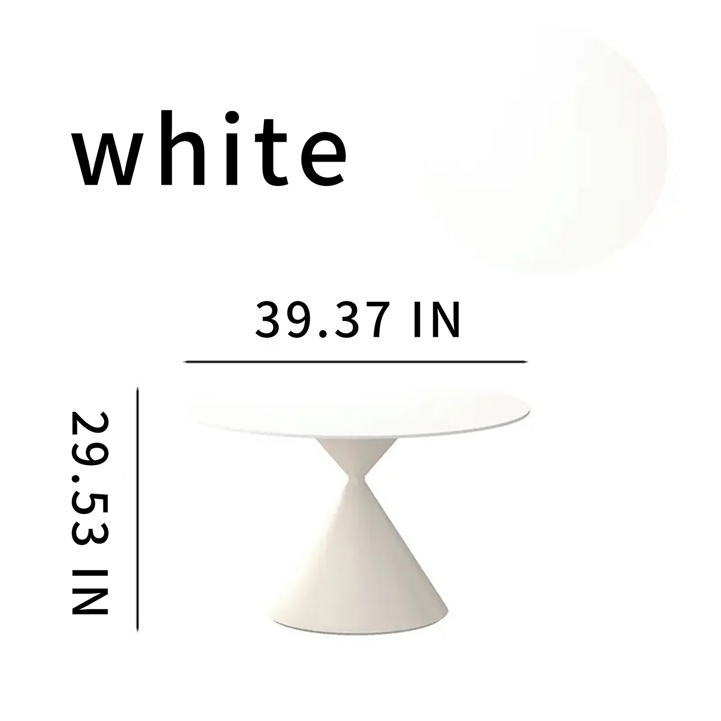 FOREST HILL Pyramid Base Casual Round Table Simplicity Style Dining Room