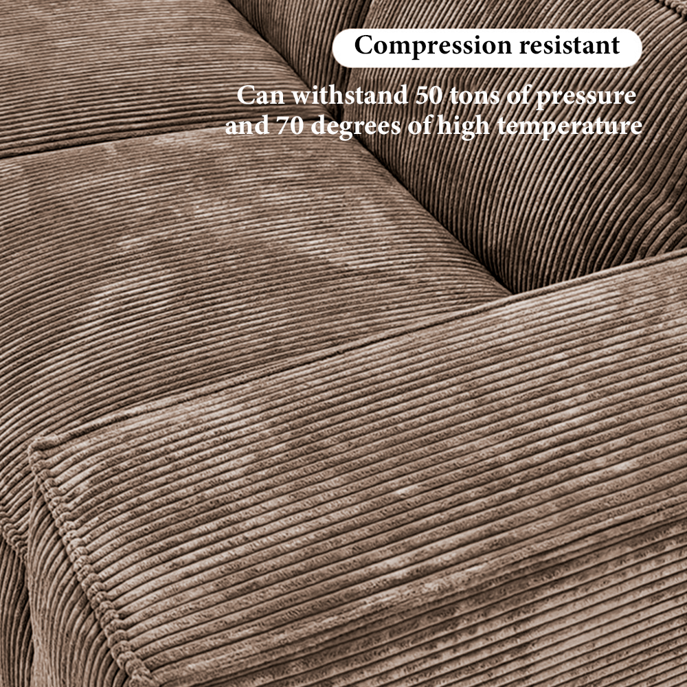 FOREST HILL HOME 79“ Chenille Corduroy Upholstered Two Seats Sofa