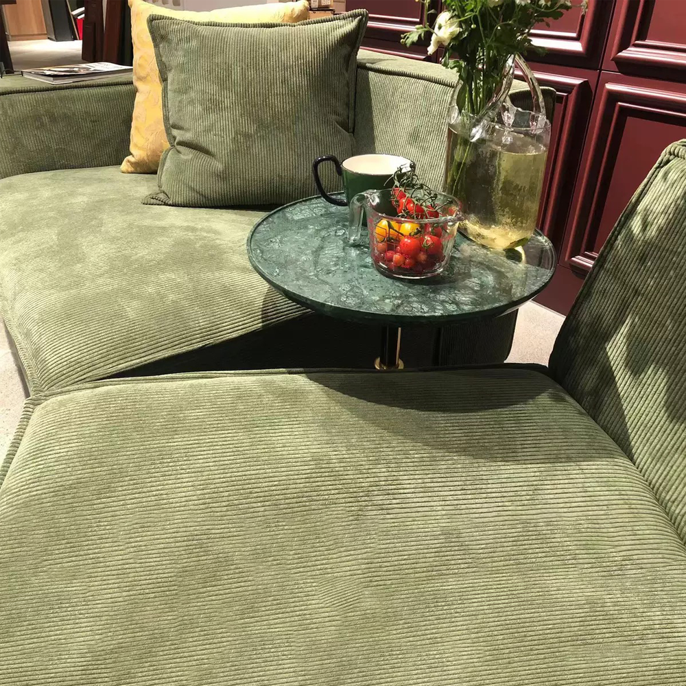 FOREST HILL HOME 79“ Chenille Corduroy Upholstered Two Seats Sofa