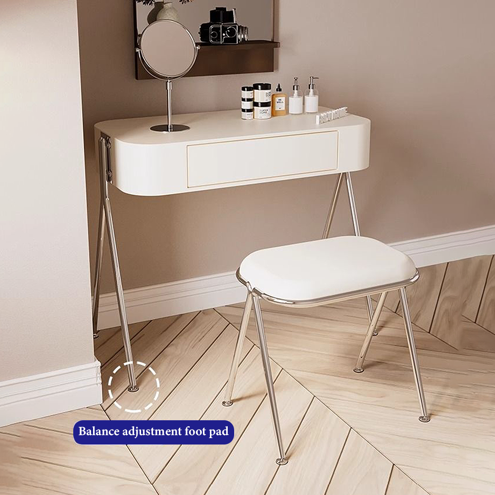 FOREST HILL Makeup Vanity Table Set With Cushioned Stool & Drawer