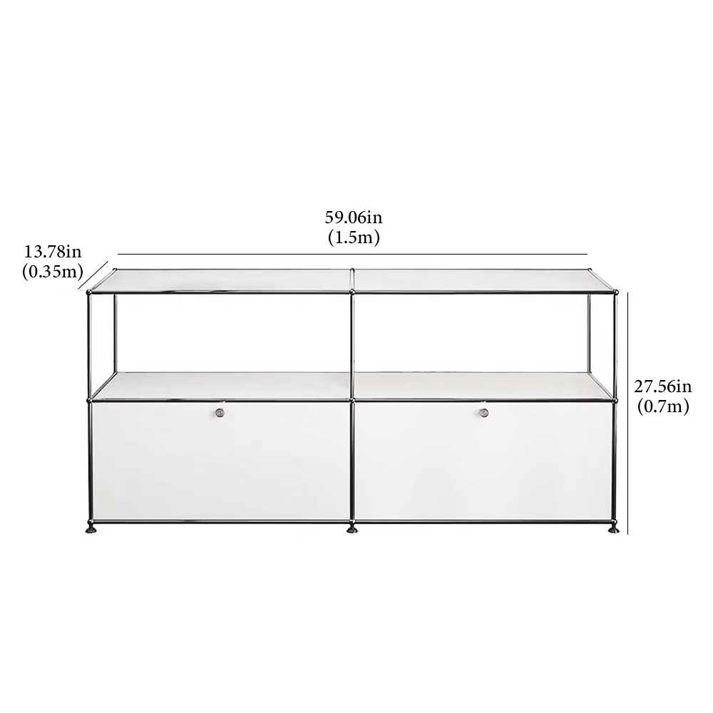 FOREST HILL Modern Minimalist Multipurpose Metal Storage Cabinet