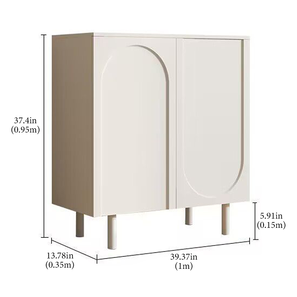 FOREST HILL Creative Cream Entrance Shoes Storage Cabinet