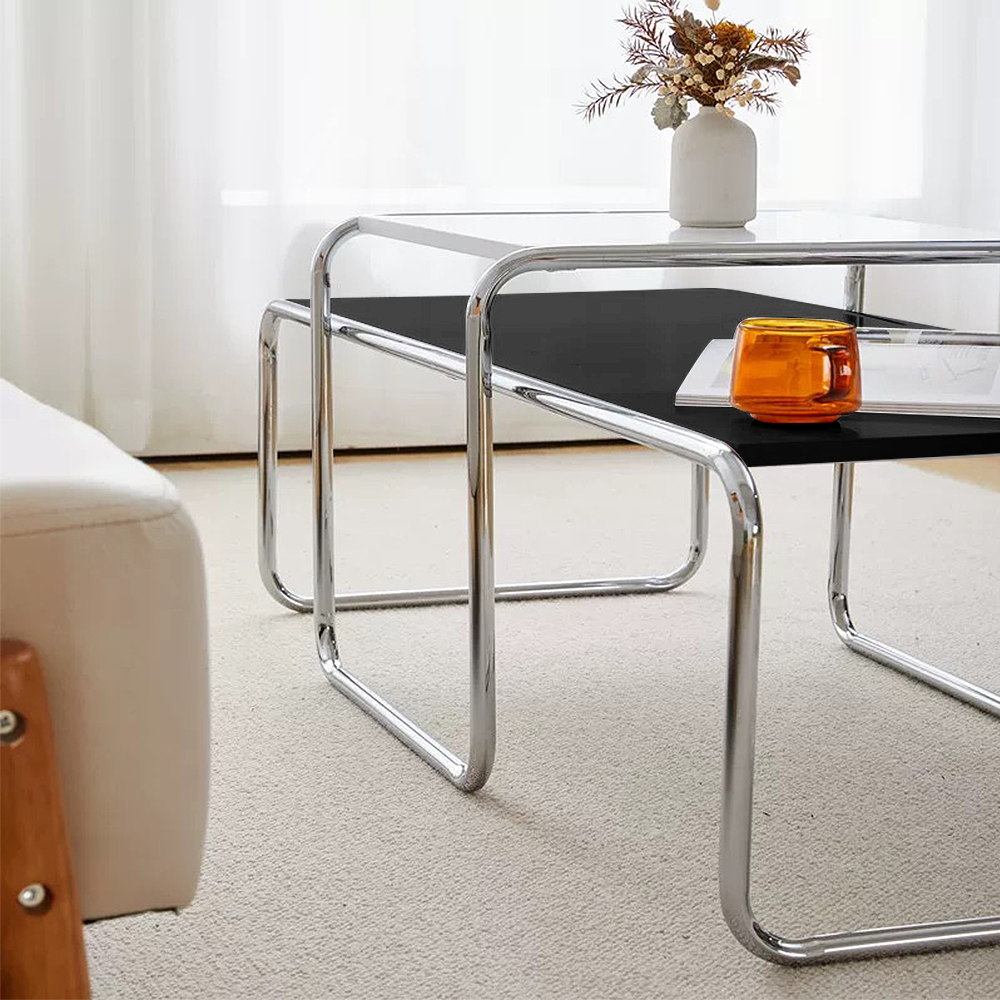 FOREST HILL Modern Rectangular Nesting Wood Coffee Table Set