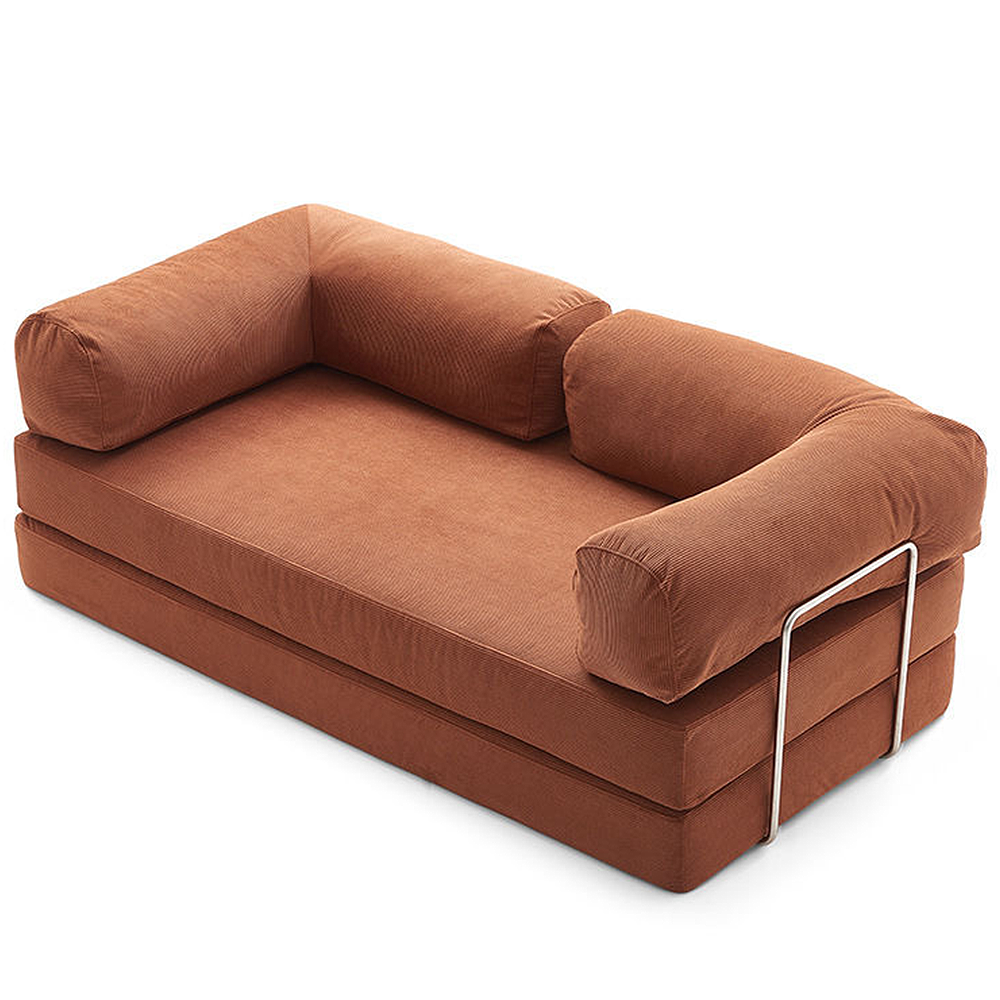 FOREST HILL 79“ Modern Beige Folding Sofa Bed