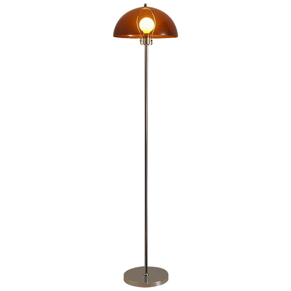 FOREST HILL Brown Modern Mushroom LED Floor Lamp