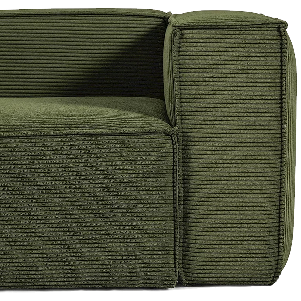 FOREST HILL 108" L-Shape Chenille Corduroy Upholstered Sofas with Side Chaise