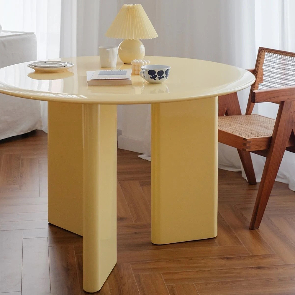 FOREST HILL Nordic round dining table cream dining table