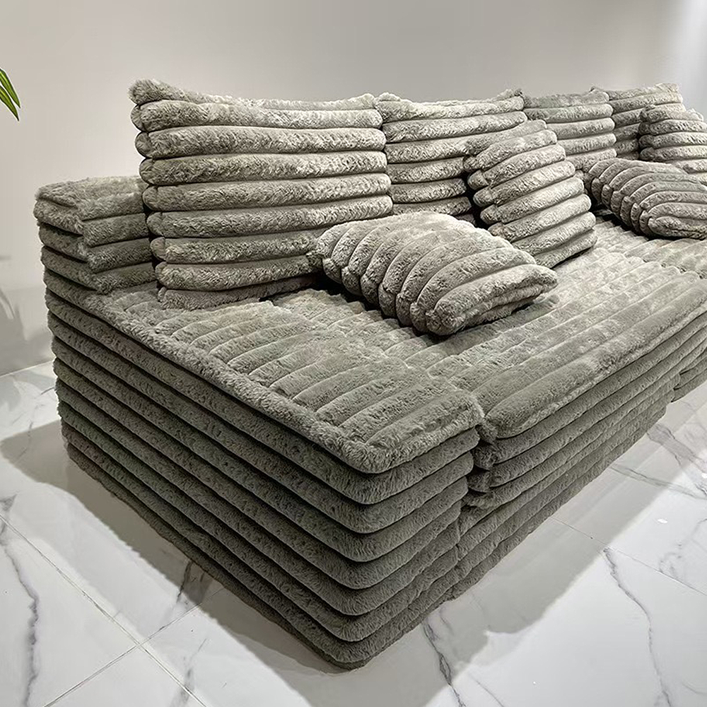 FOREST HILL 106“ L-shape Upholstered Deep Sitting Sofa with Chaise