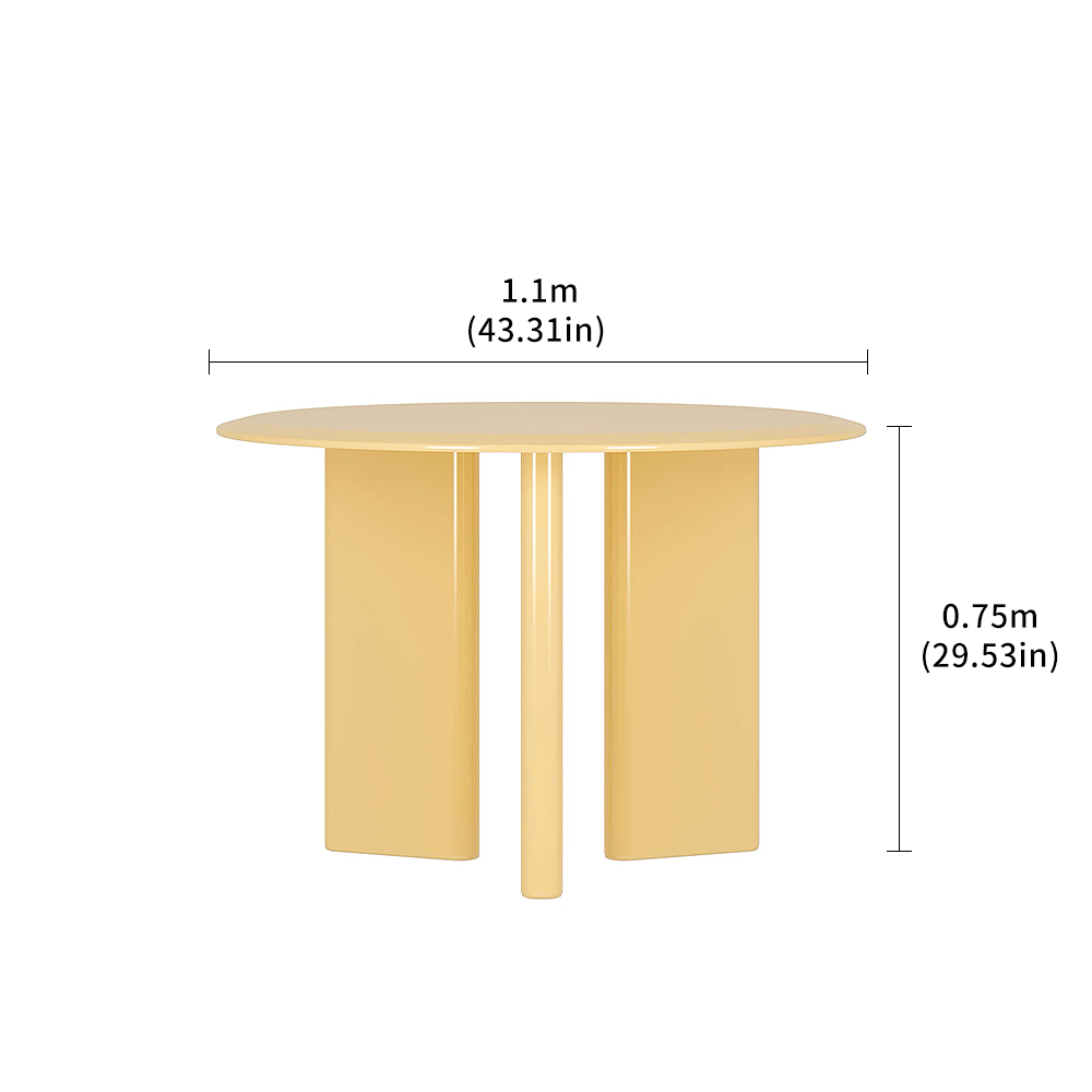 FOREST HILL Nordic round dining table cream dining table