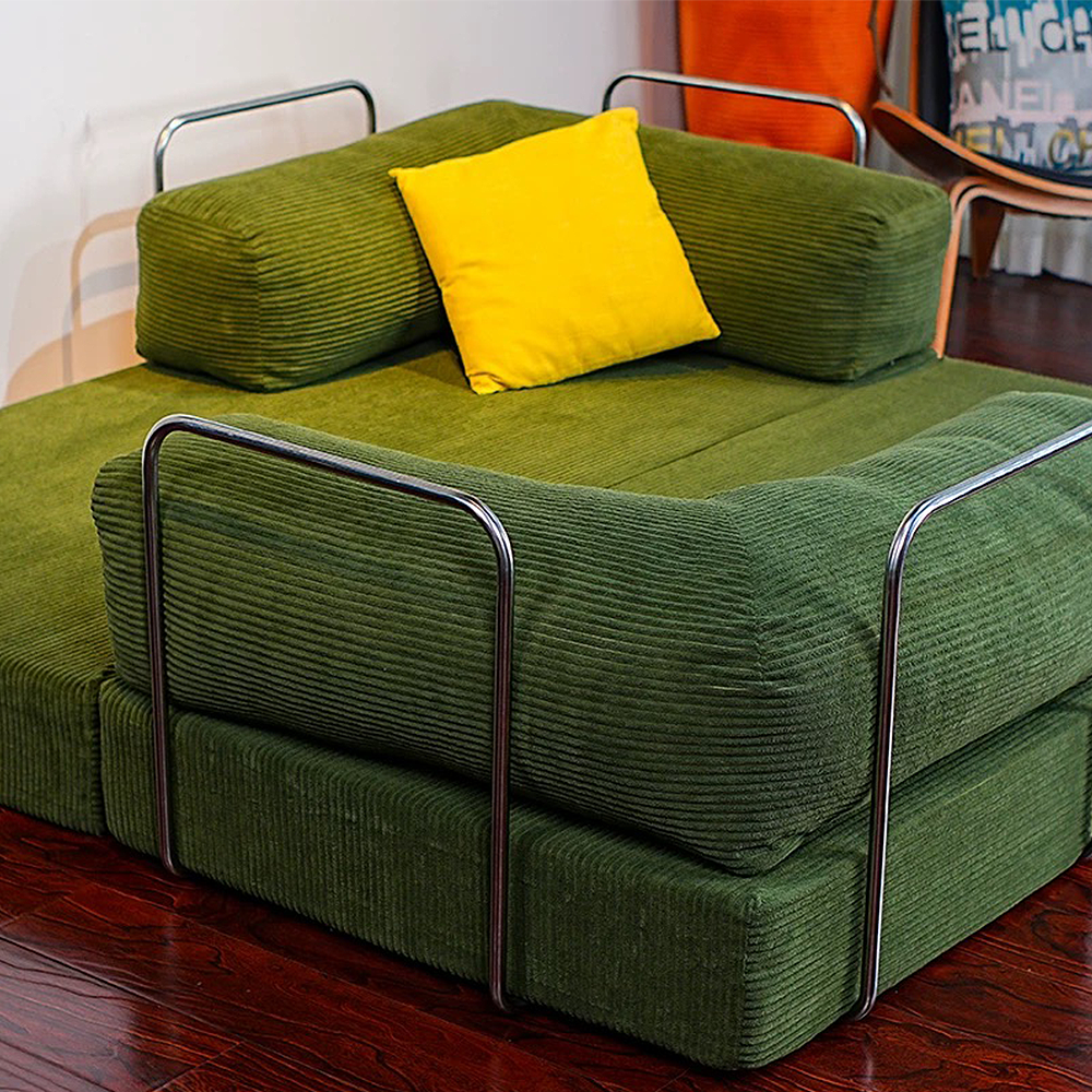 FOREST HILL 79“ Modern Beige Folding Sofa Bed