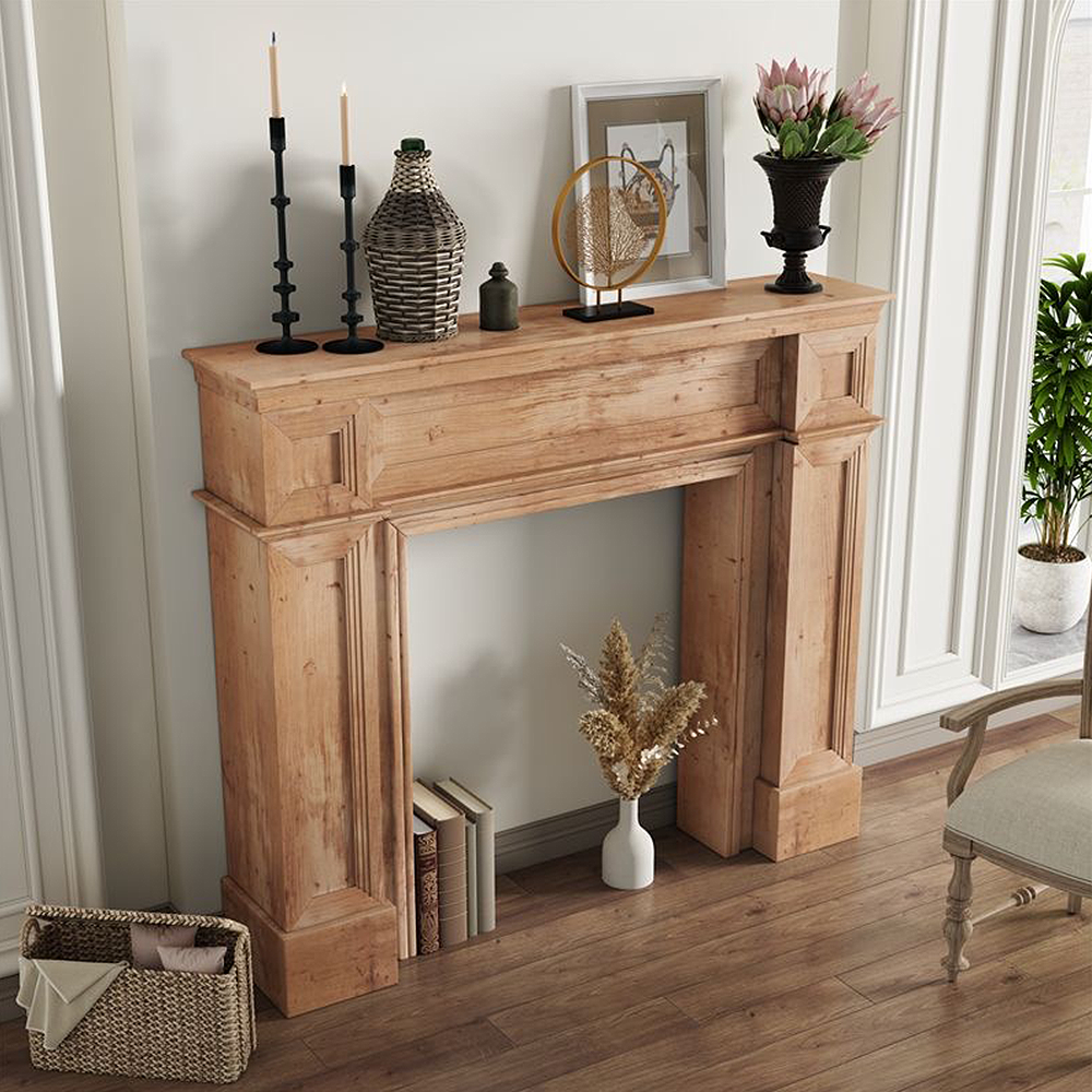 FOREST HILL 35“ Retro Solid Wood Fireplace