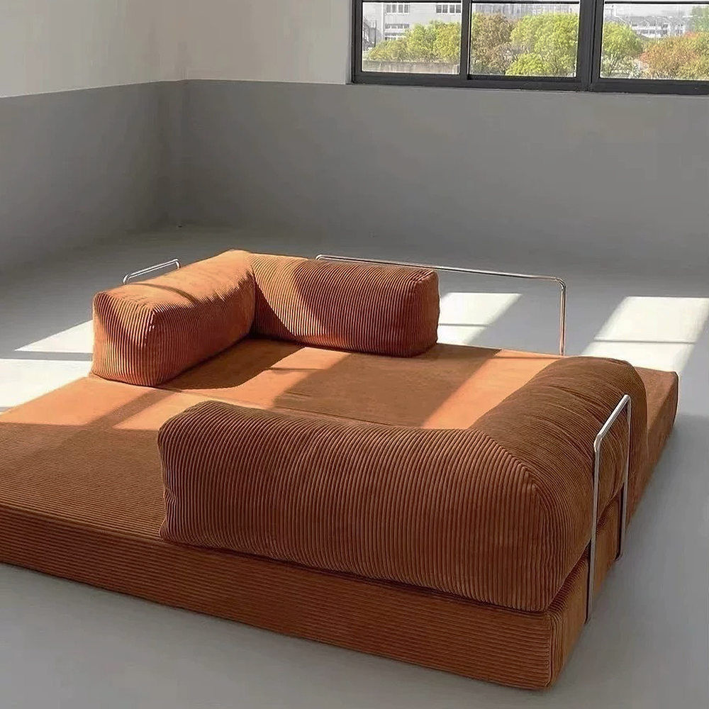 FOREST HILL 79“ Modern Beige Folding Sofa Bed