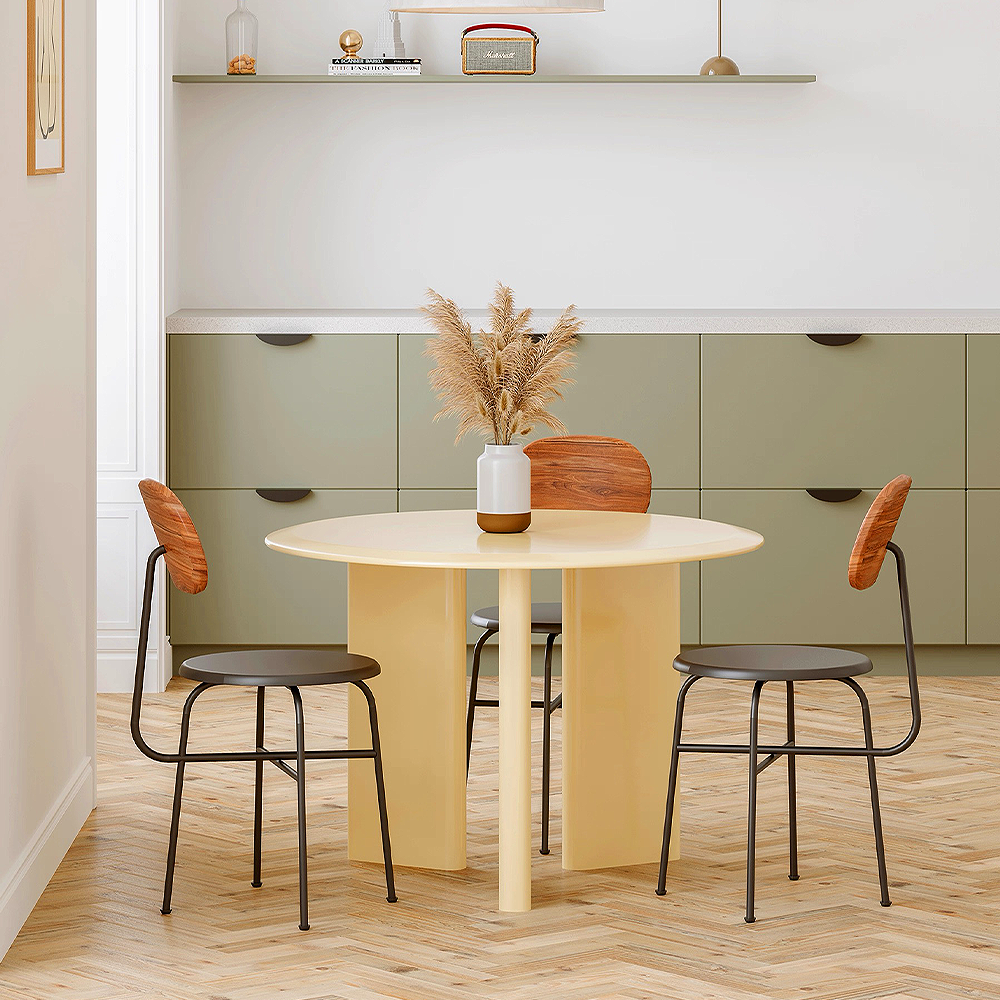 FOREST HILL Nordic round dining table cream dining table