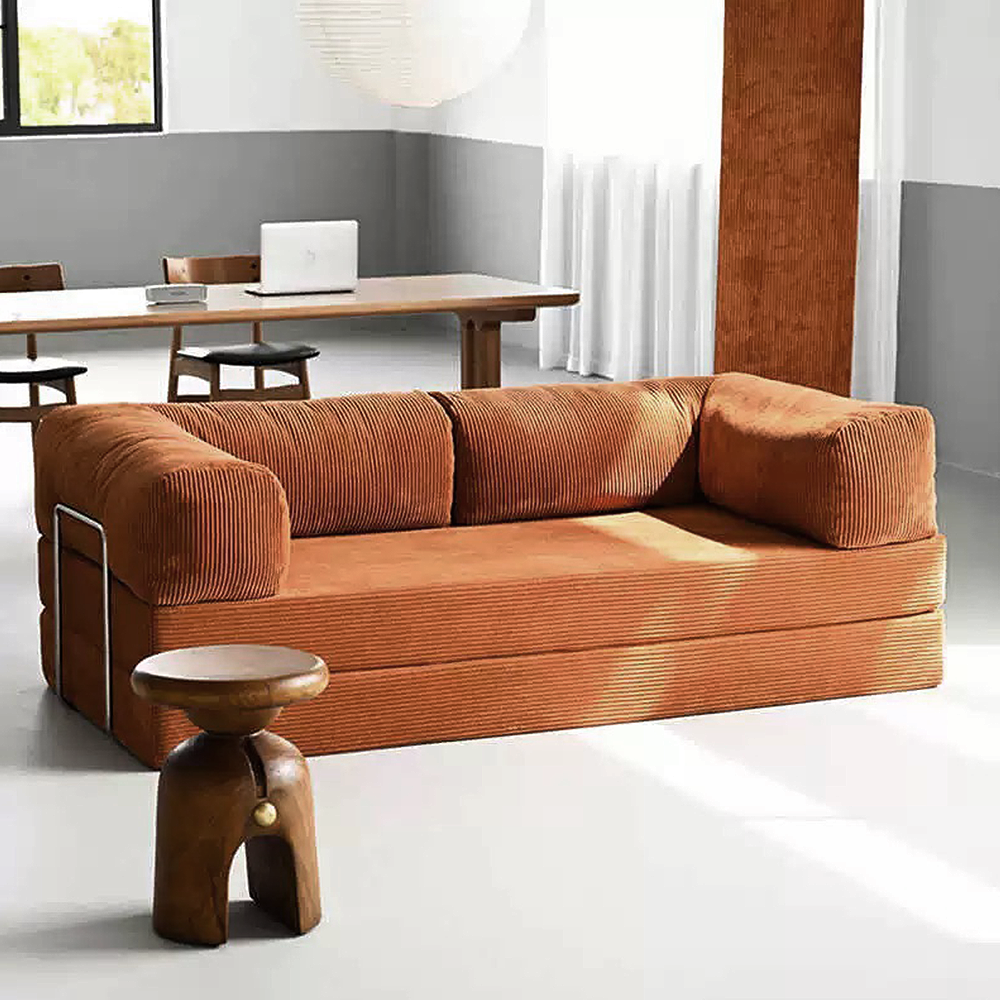 FOREST HILL 79“ Modern Beige Folding Sofa Bed