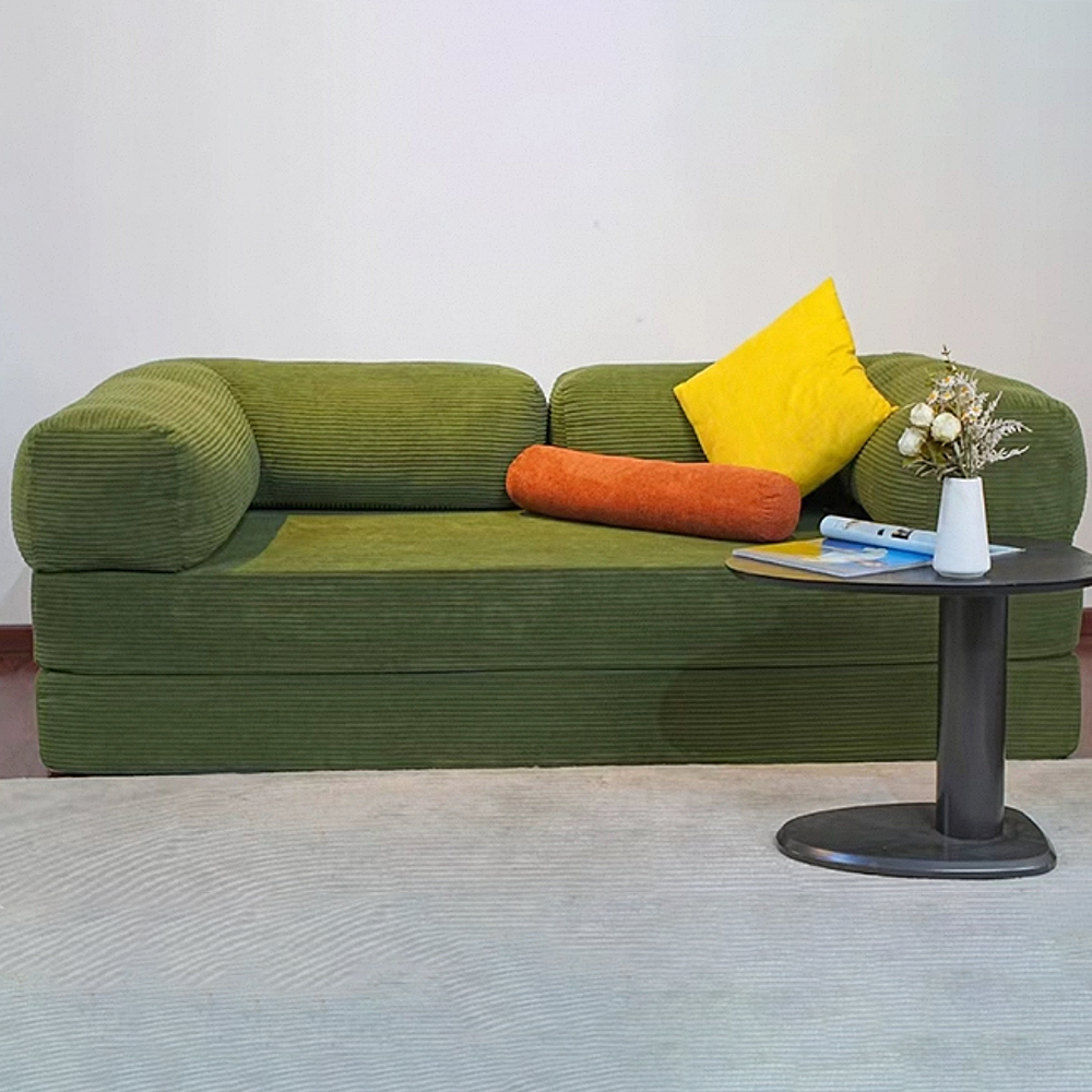 FOREST HILL 79“ Modern Beige Folding Sofa Bed