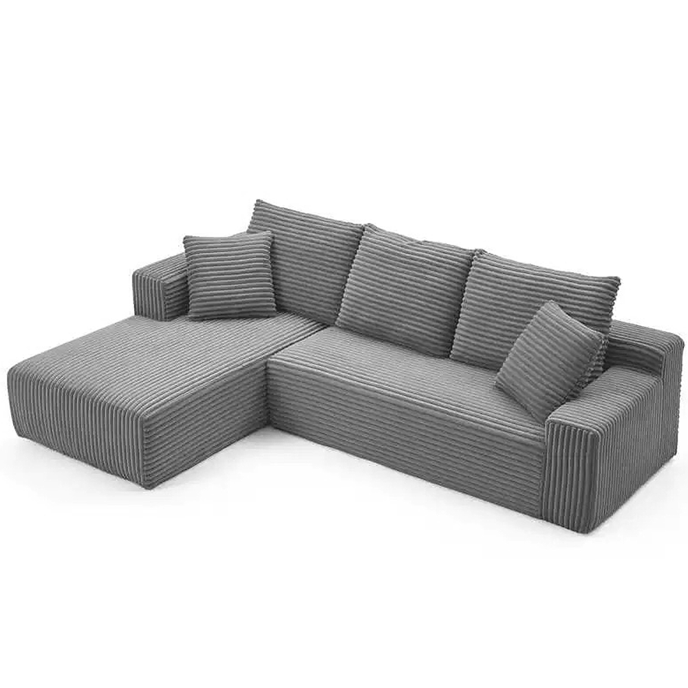 FOREST HILL 106“ L-shape Upholstered Deep Sitting Sofa with Chaise