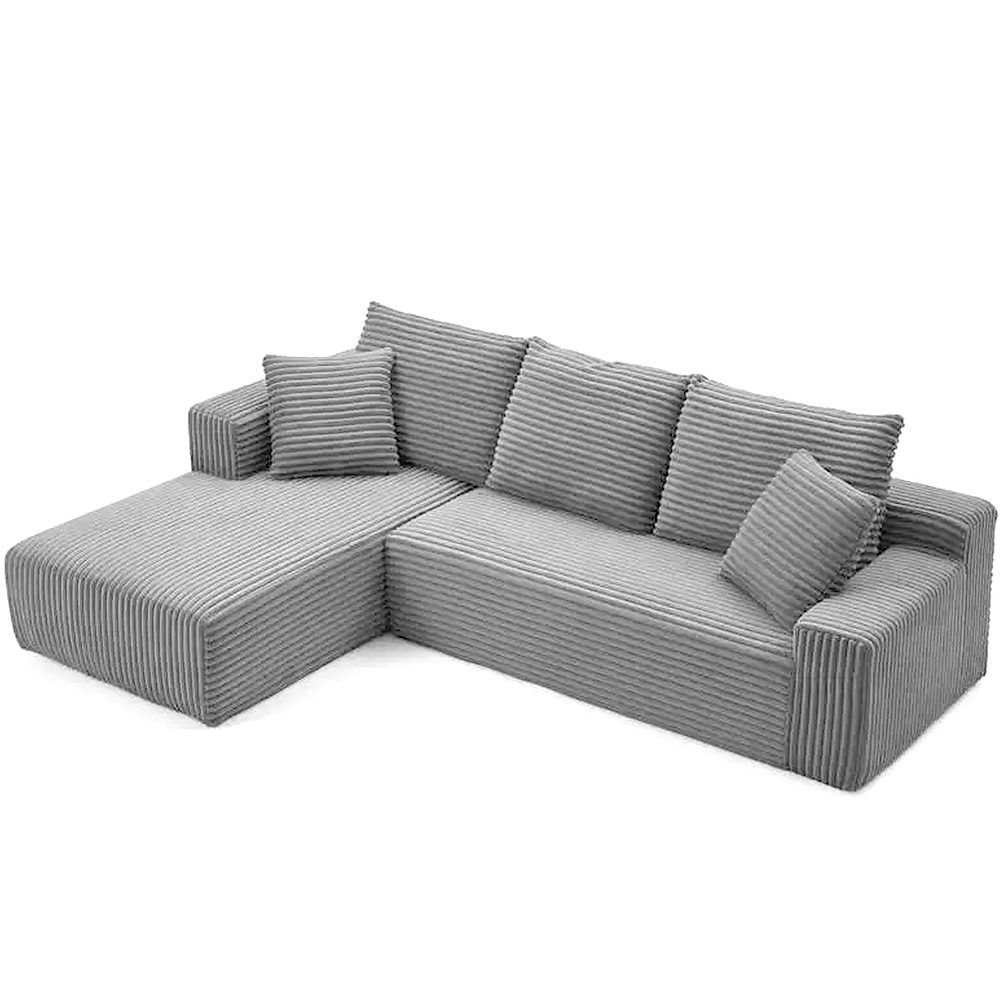 FOREST HILL 106“ L-shape Upholstered Deep Sitting Sofa with Chaise