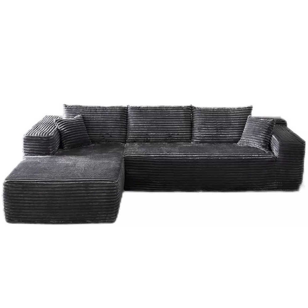 FOREST HILL 106“ L-shape Upholstered Deep Sitting Sofa with Chaise