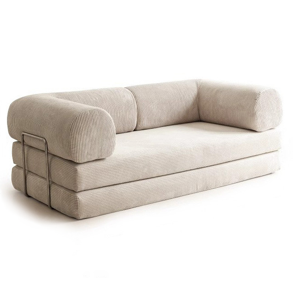 FOREST HILL 79“ Modern Beige Folding Sofa Bed